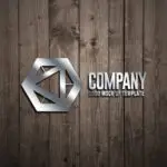 wooden wall logo presentation mockup