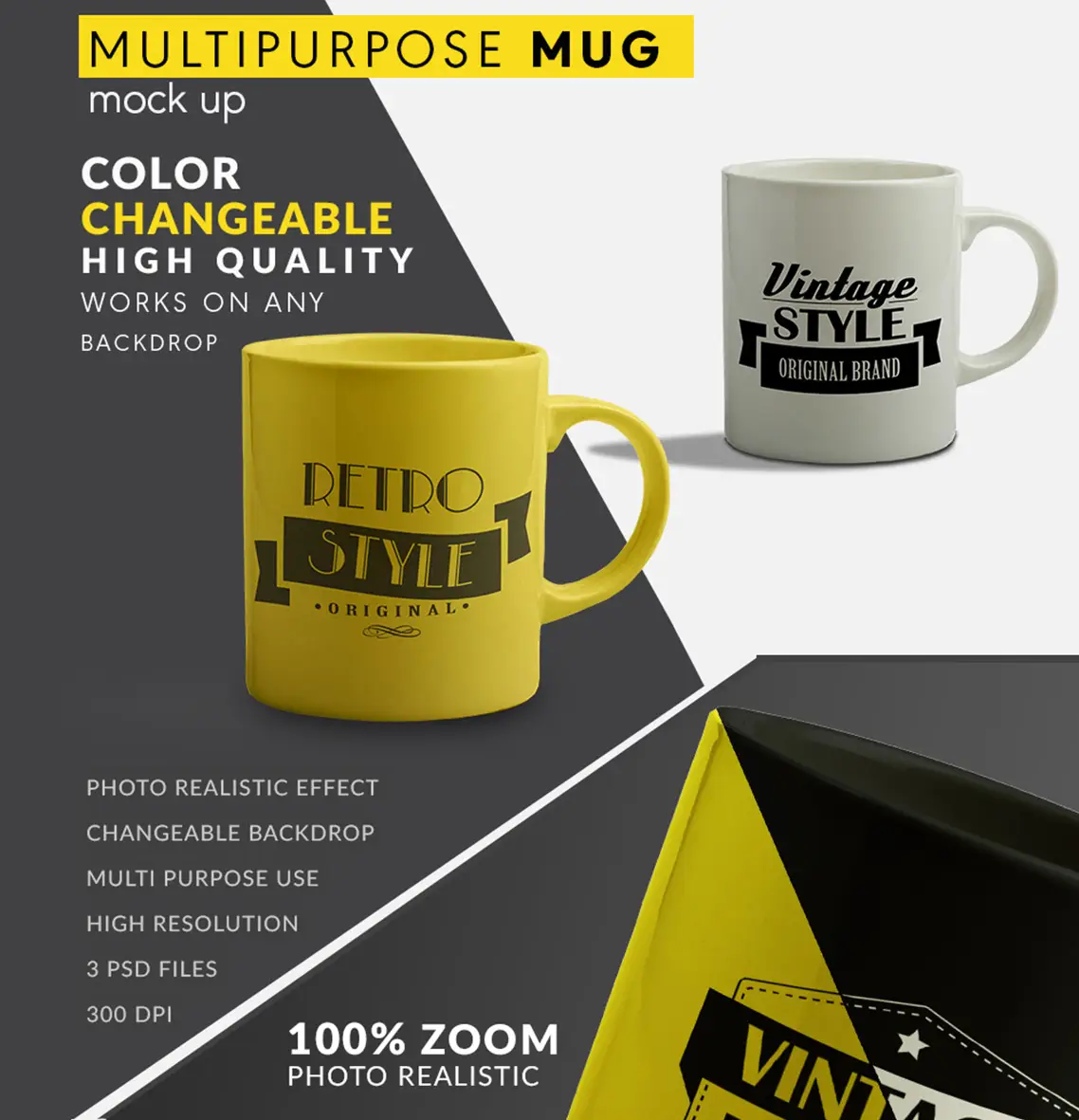 color changeable coffee mug mockup
