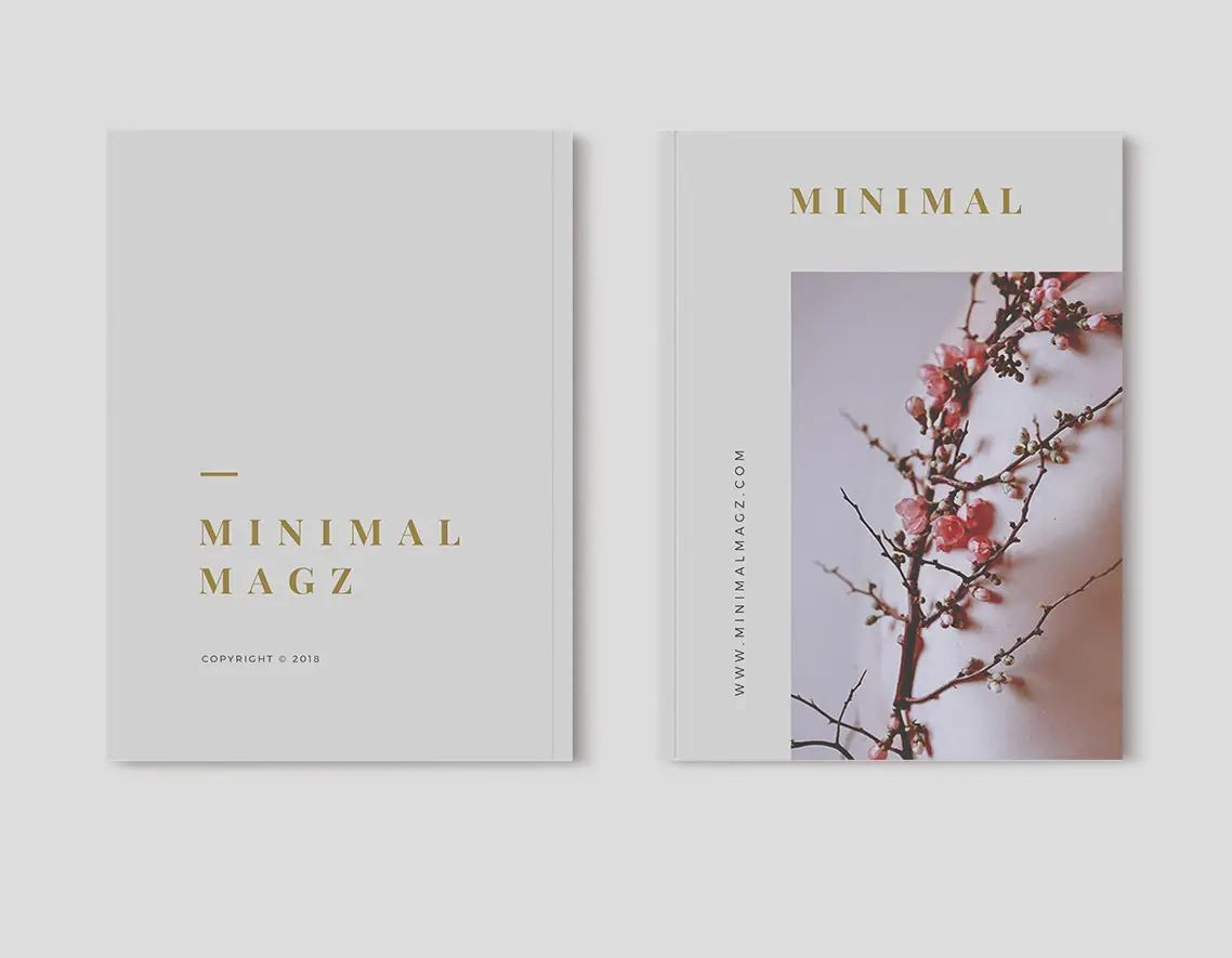 magazine front and back cover mockup