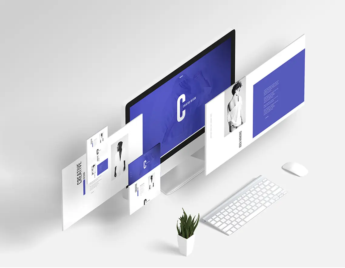 multi type free webpage mockup