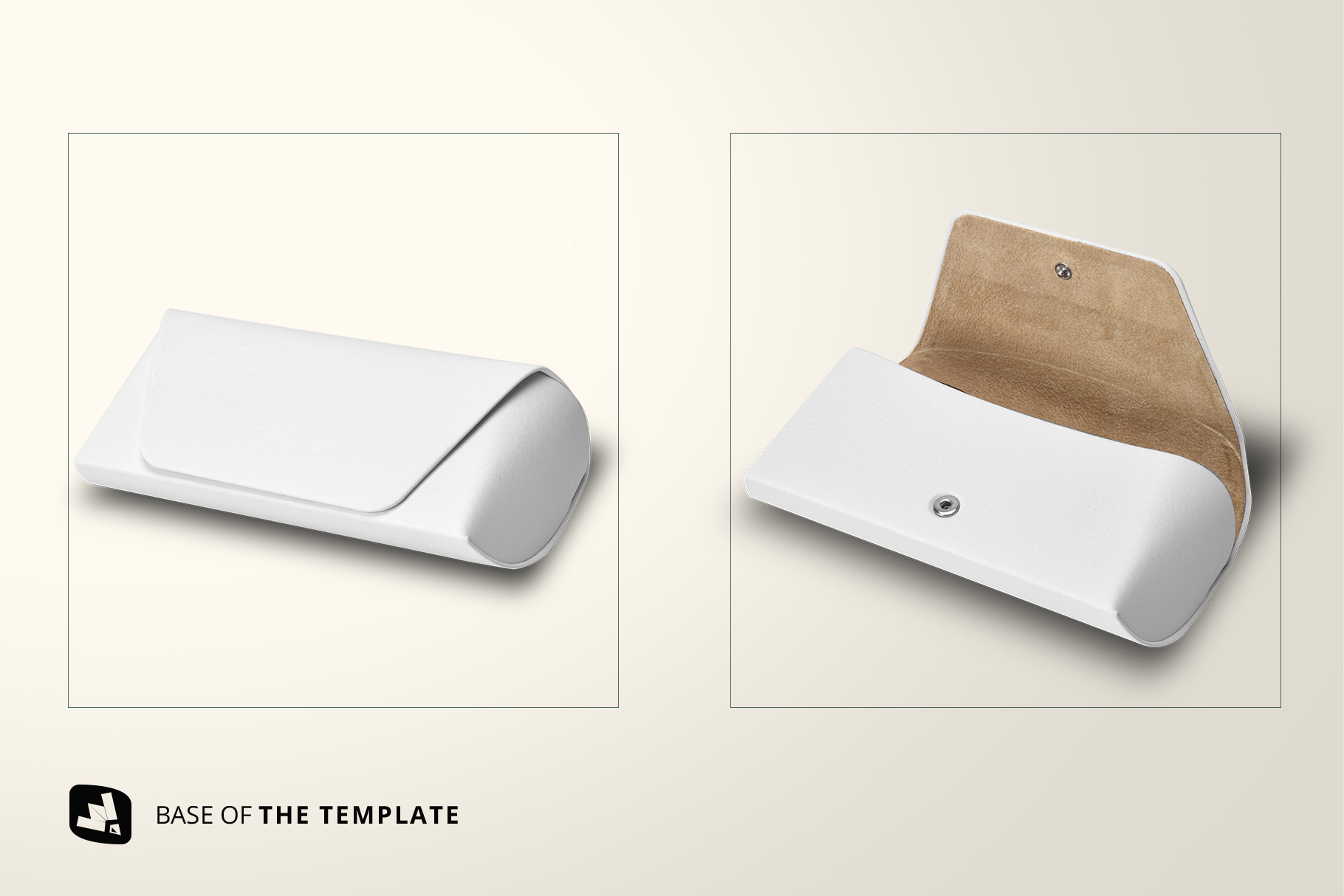 base image of the leather eyewear box mockup
