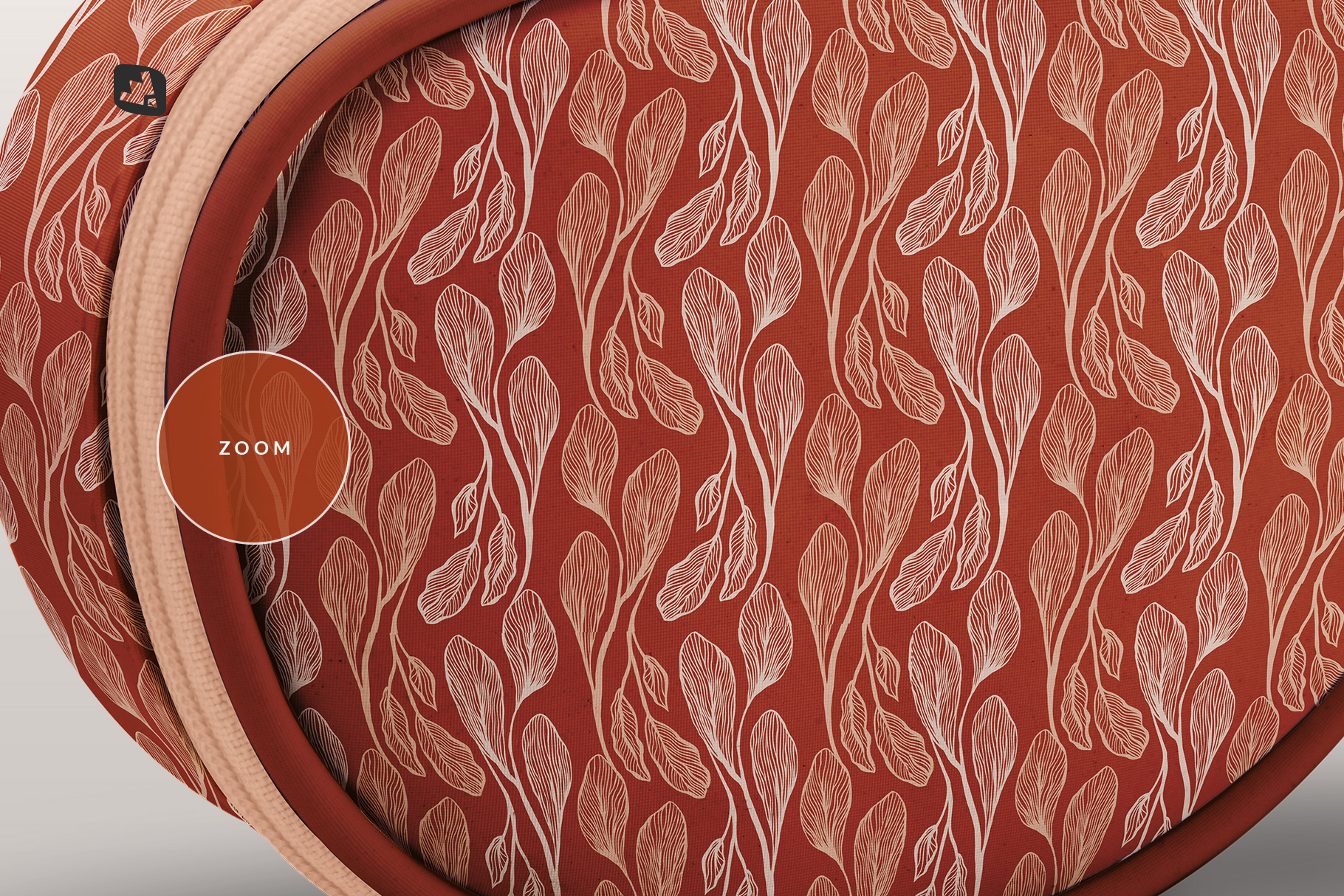 zoomed in image of the luxury carry on toiletry bag mockup