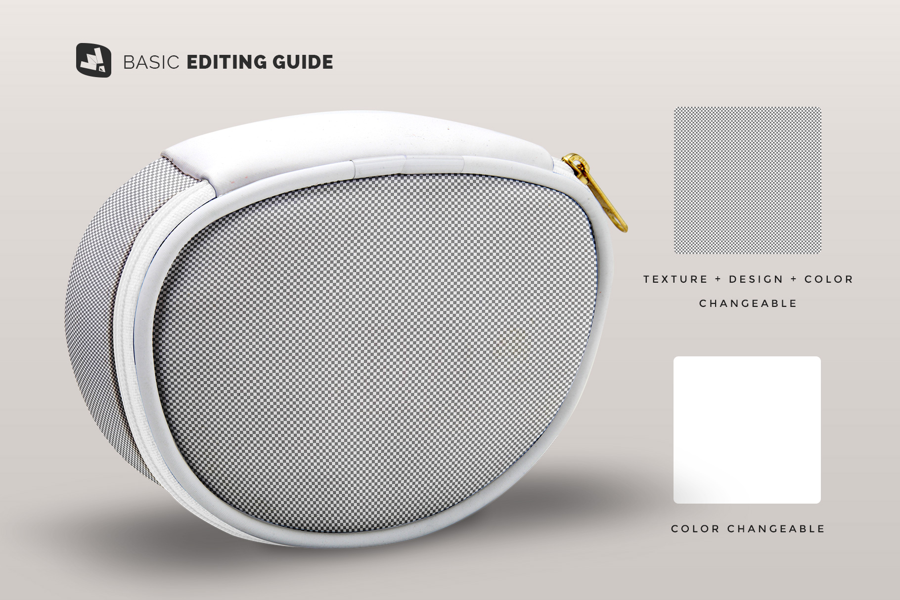 editability of the luxury carry on toiletry bag mockup