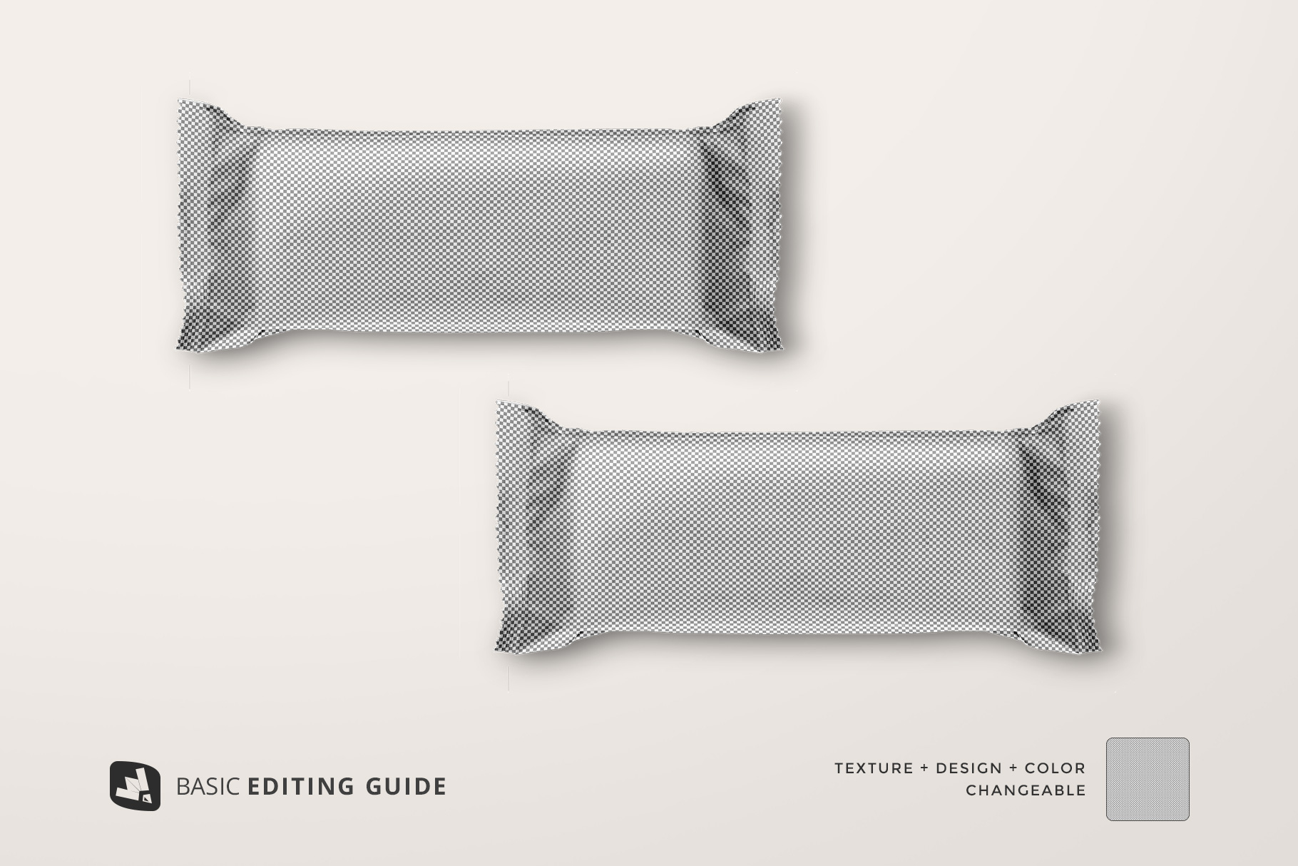 editability of the top view aluminium pack mockup