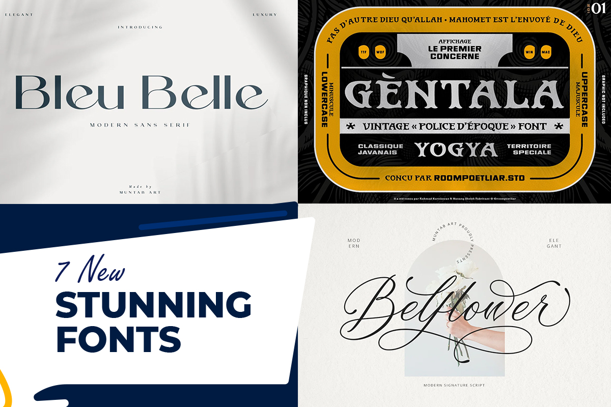 7 newest stunning fonts