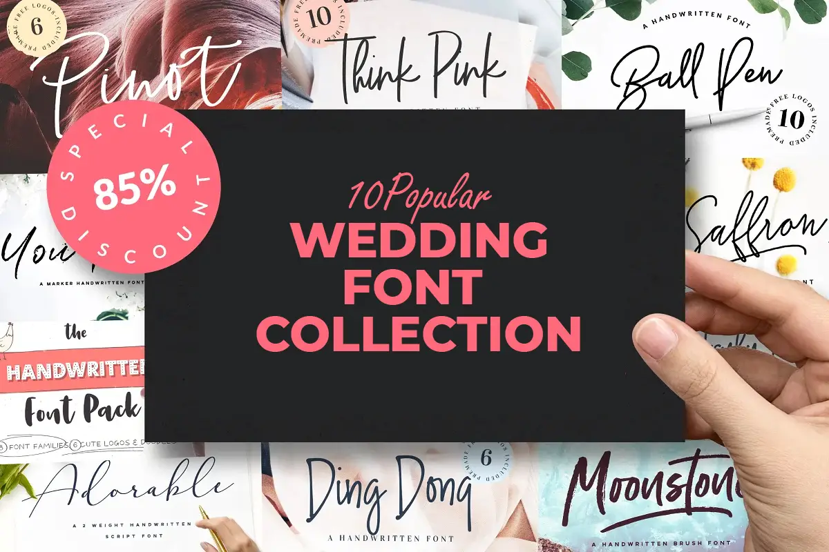 Top 10 wedding font collection on the web