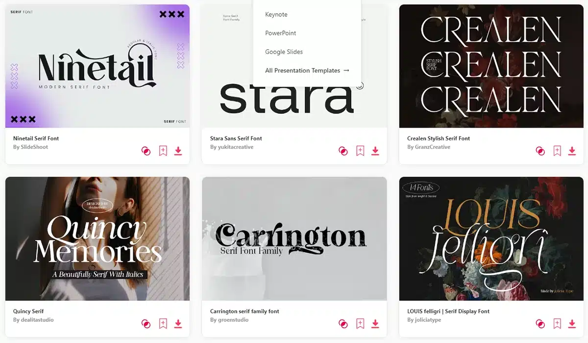 Best serif fonts
