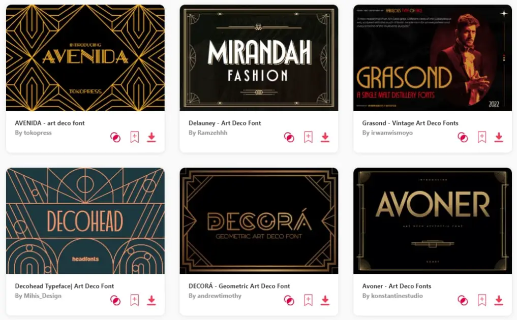 Best art deco fonts