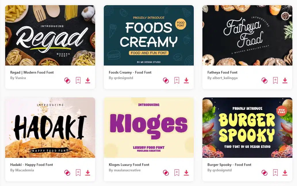best food fonts