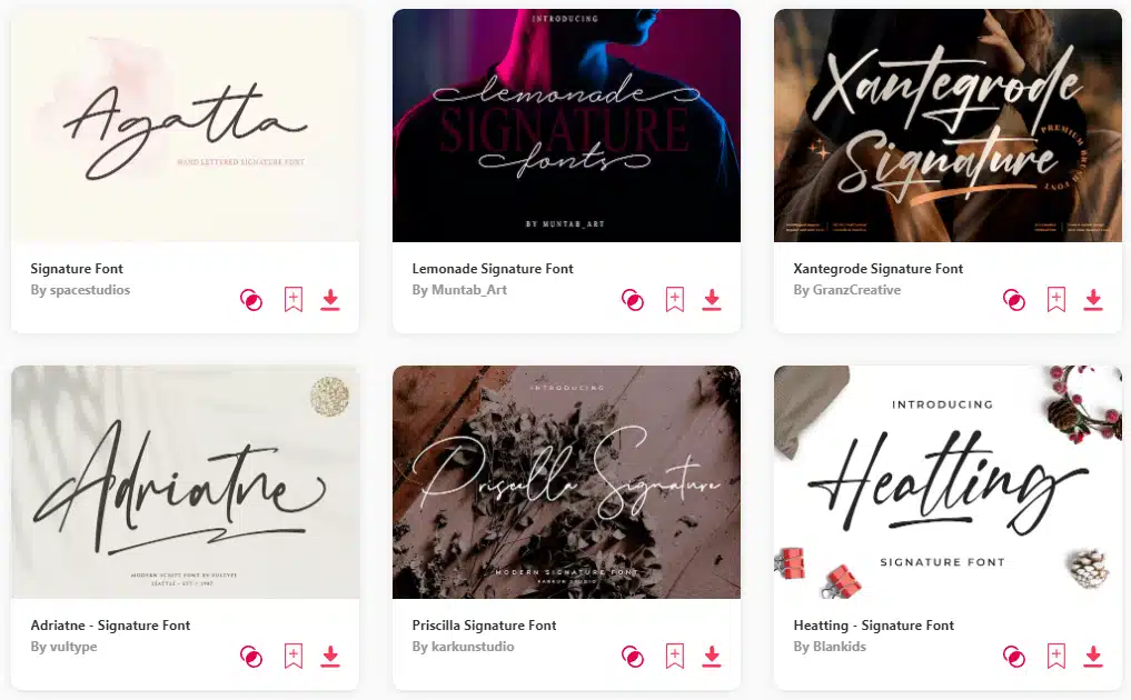 Best signature font
