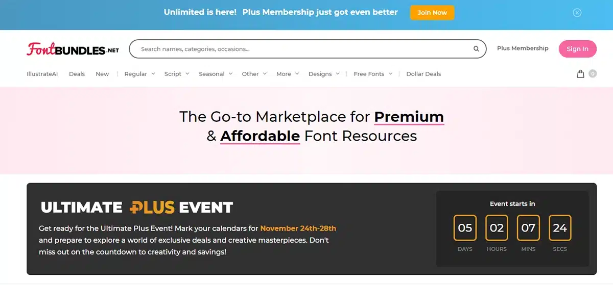 Fontbundles Black Friday Sale