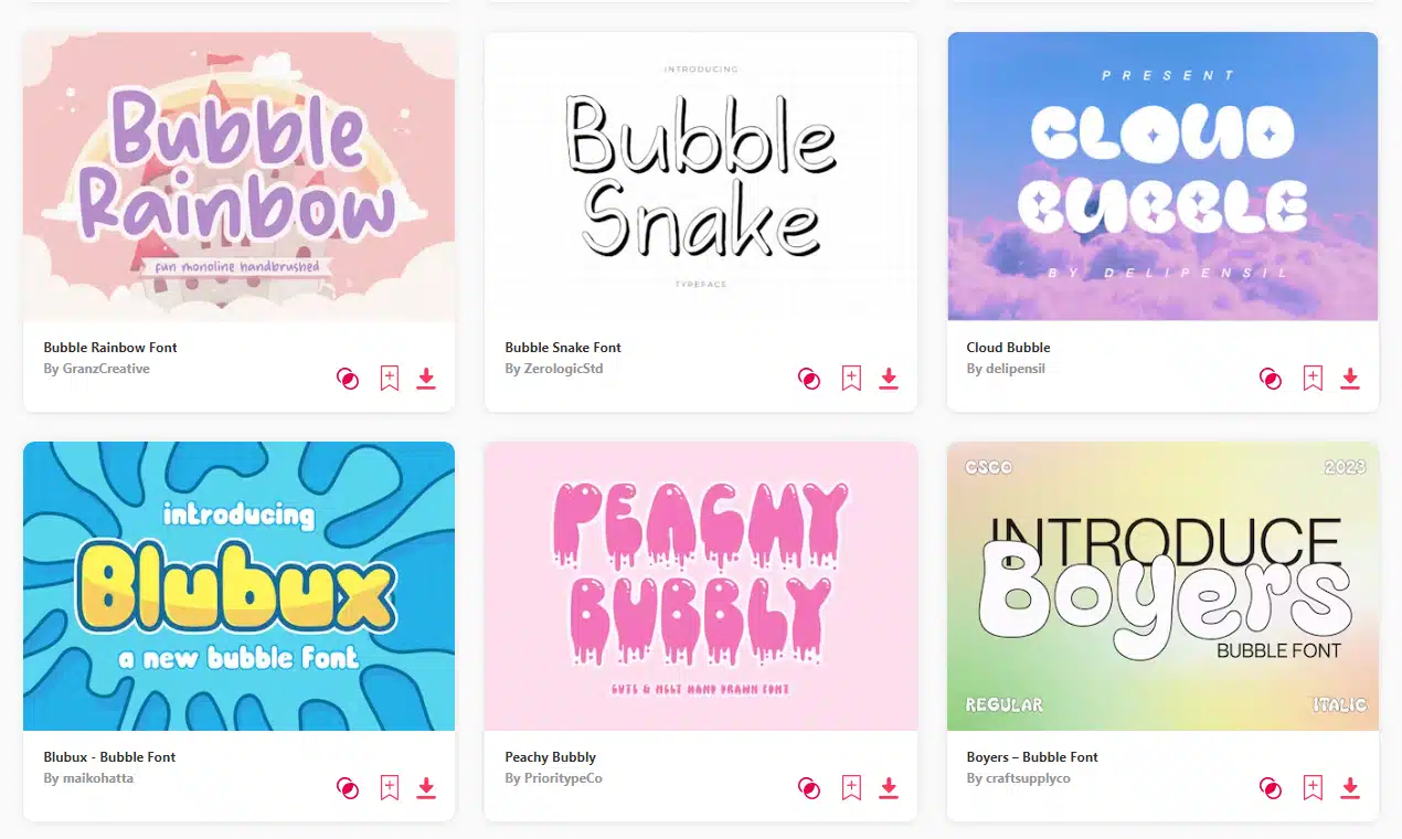 graffiti bubble letter fonts