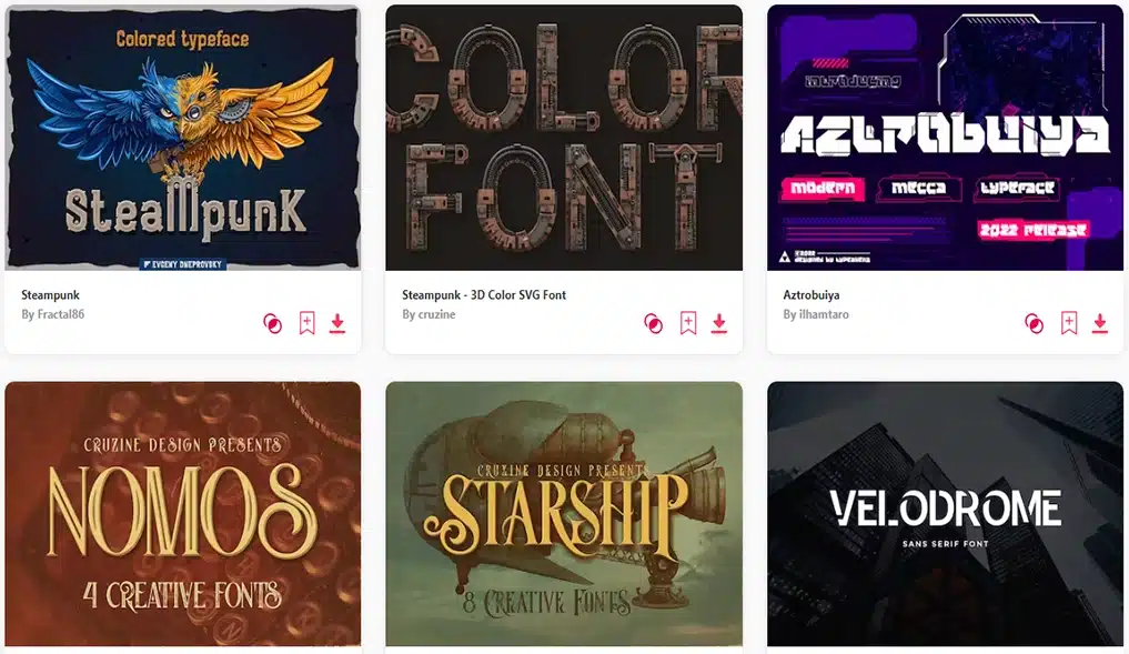 best steampunk font