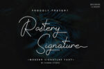 Rastertery signature font