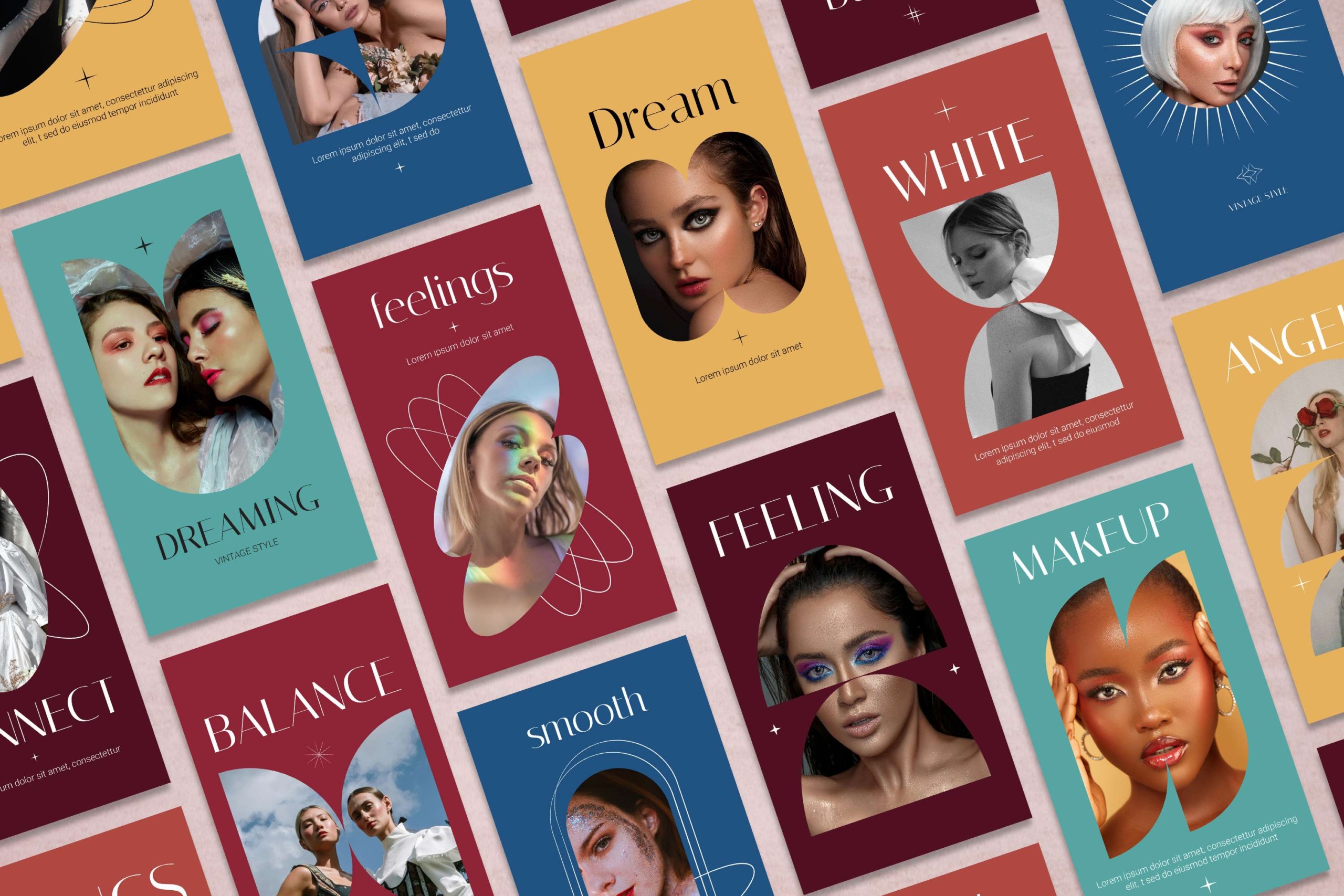 Pinterest Idea Pin Designs: Vintage-Style Mockups for Creative Content