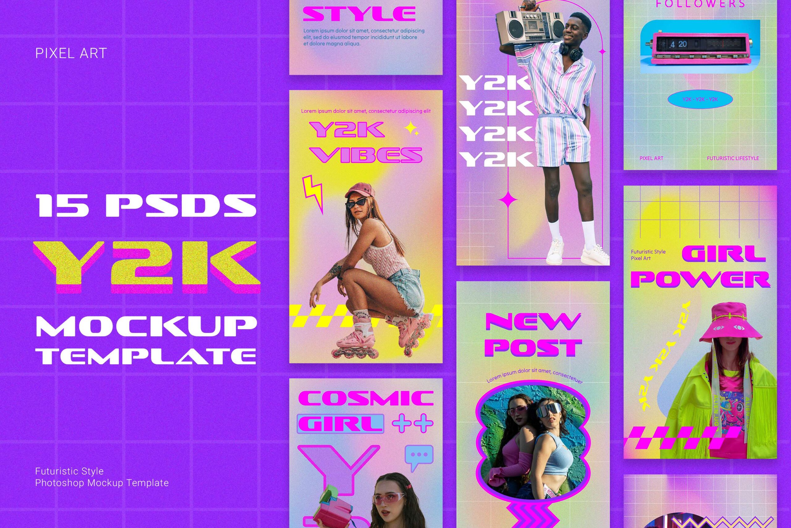 1 Y2K Mockup Template Main Poster 3Motional scaled
