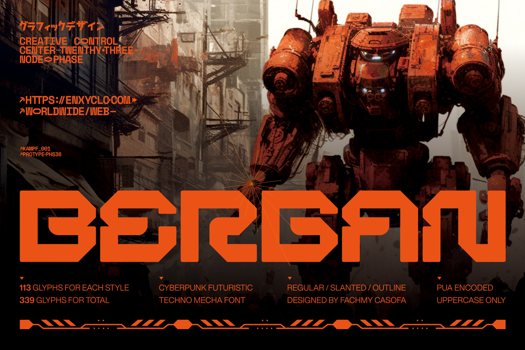 Future-Ready Typography: Meet the 16+ Best Tech Fonts for Modern Design 3 Bergan โ Cyberpunk Futuristic Techno Font