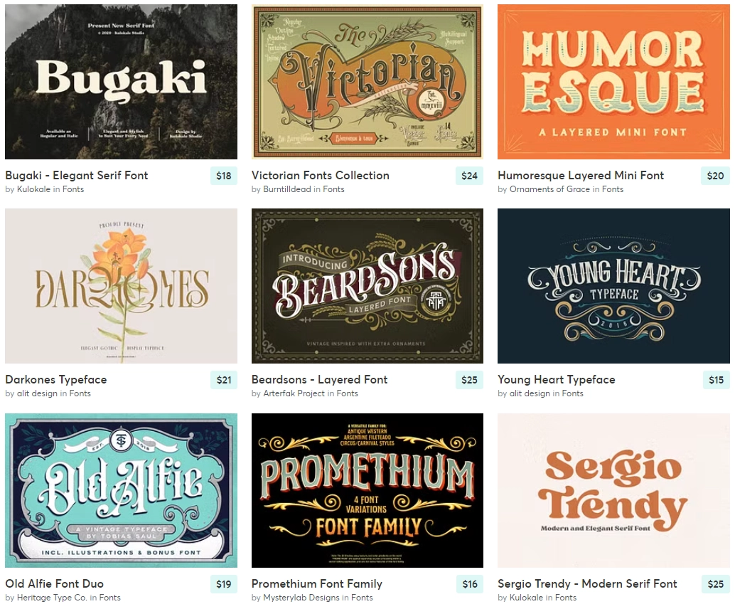 Best victorian font