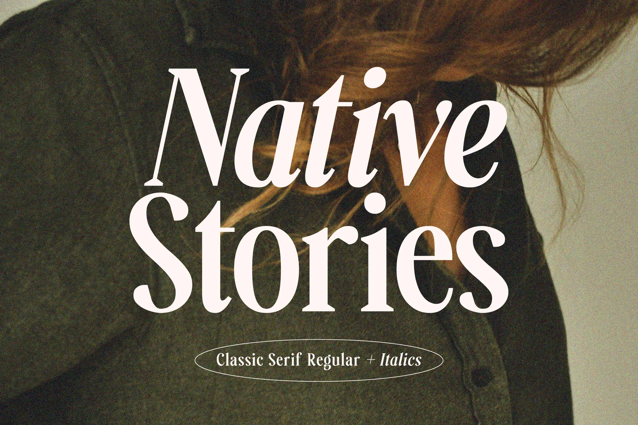Native Stories - Classic Serif Font. Image Credit: Envato Elements