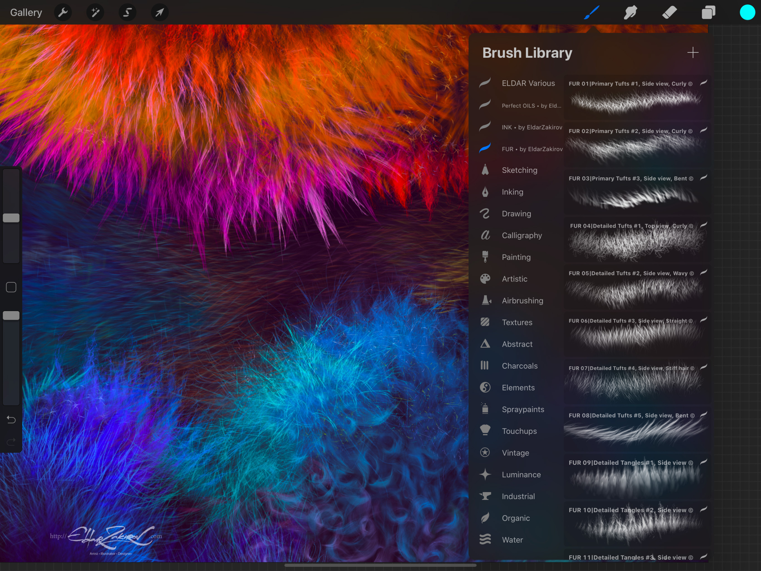 Realistic FUR 4 Procreate Page 2a