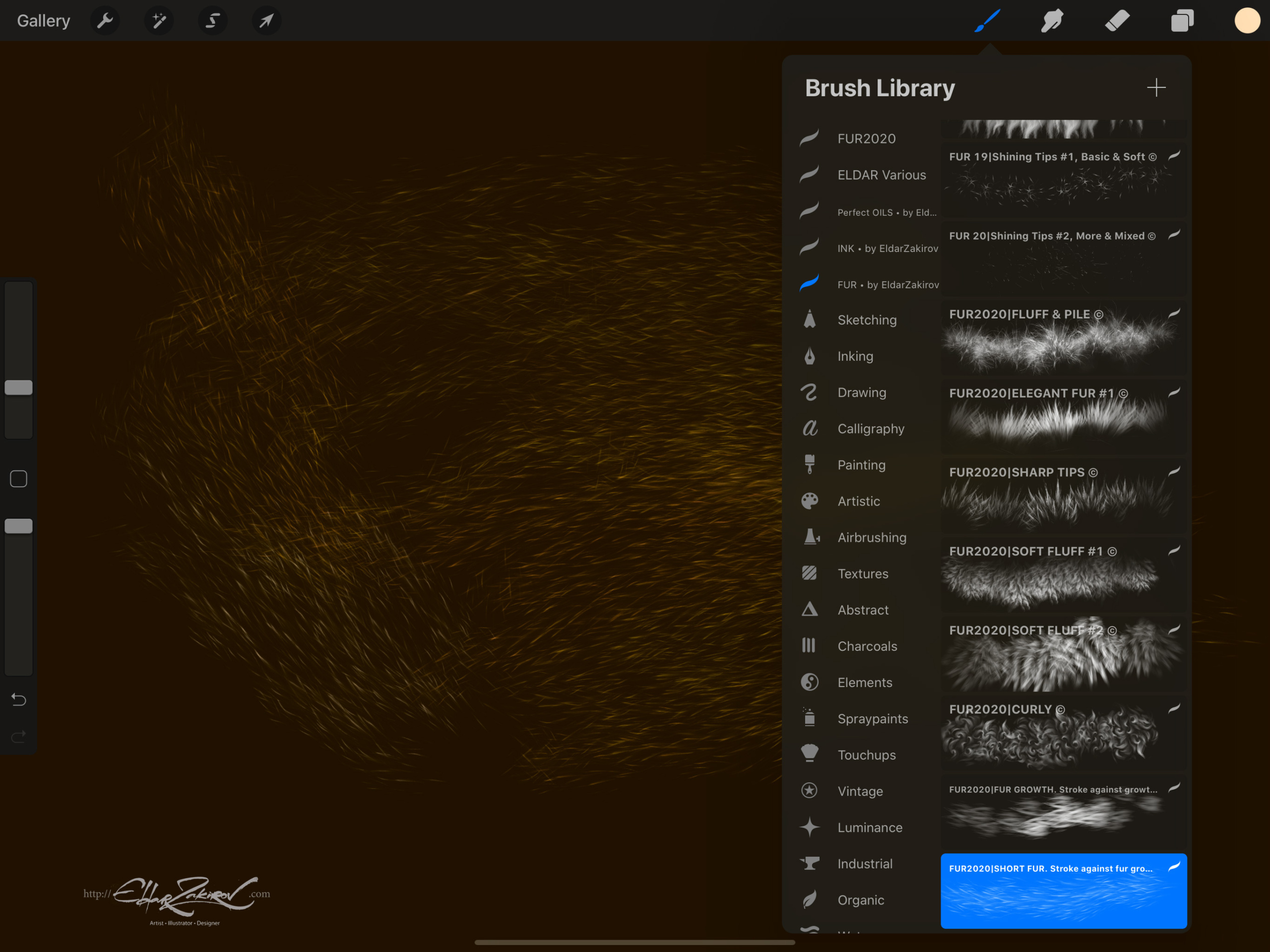 Realistic FUR 4 Procreate Page 4a