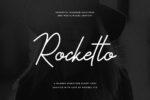 Rocketto - Modern Script Font, Handwritten Font, Wedding Font, Cricut Font, Branding Font, Signature Font, Script Font, Procreate Font