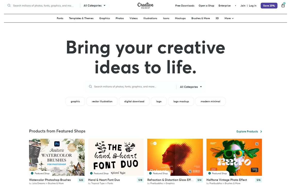 best marketplaces to sell digital graphics online Creativemarket