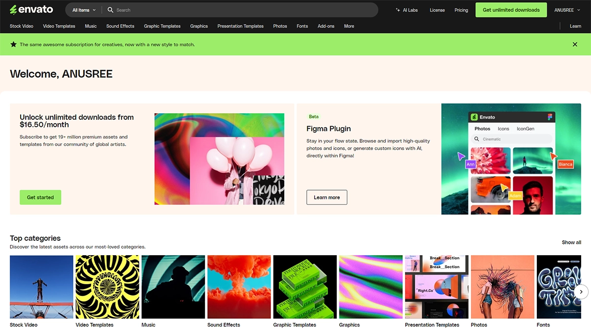 best marketplaces to sell digital graphics online Envato elements