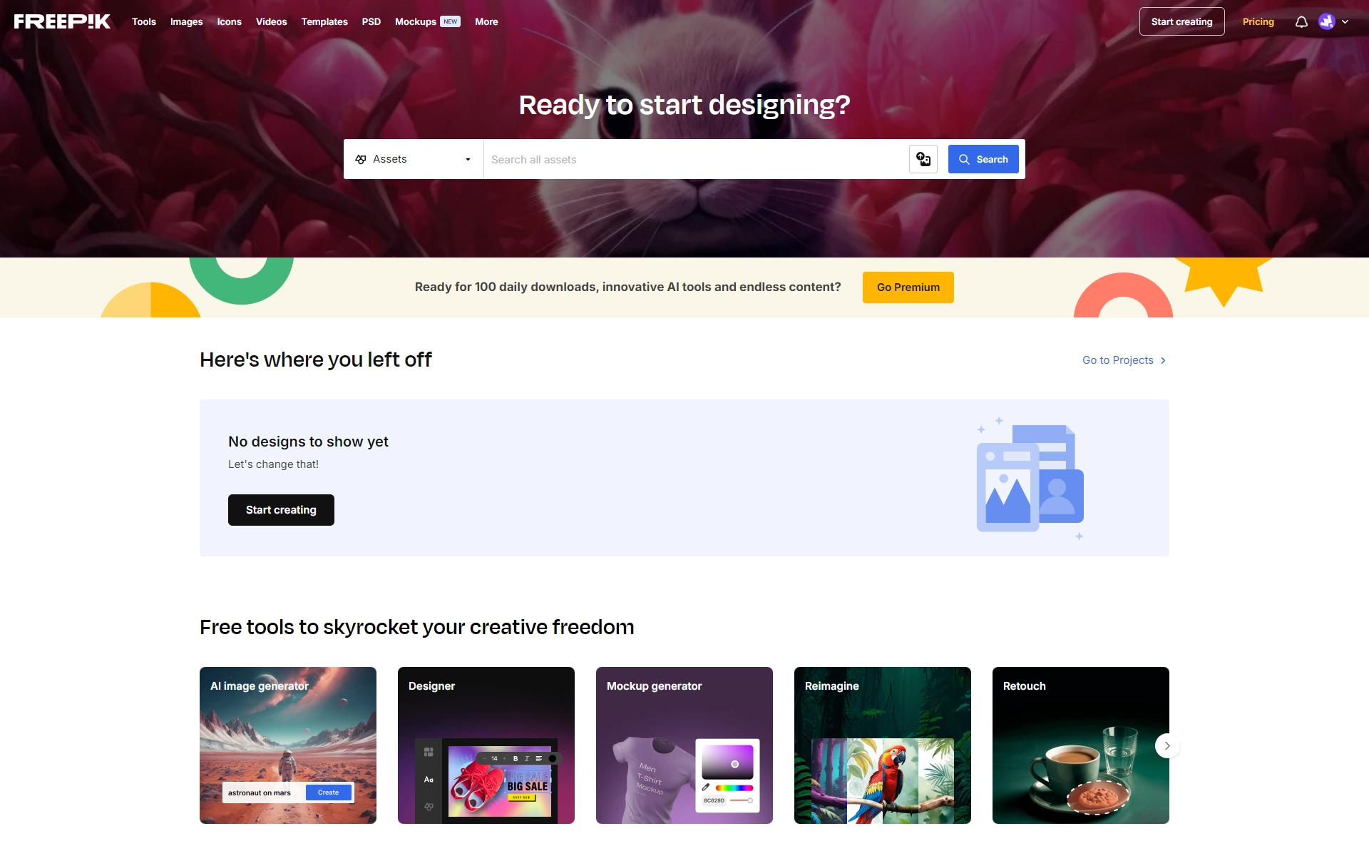 best marketplaces to sell digital graphics online Freepik