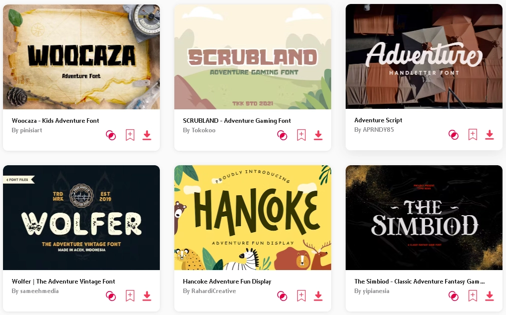 Best adventure fonts envato elements website