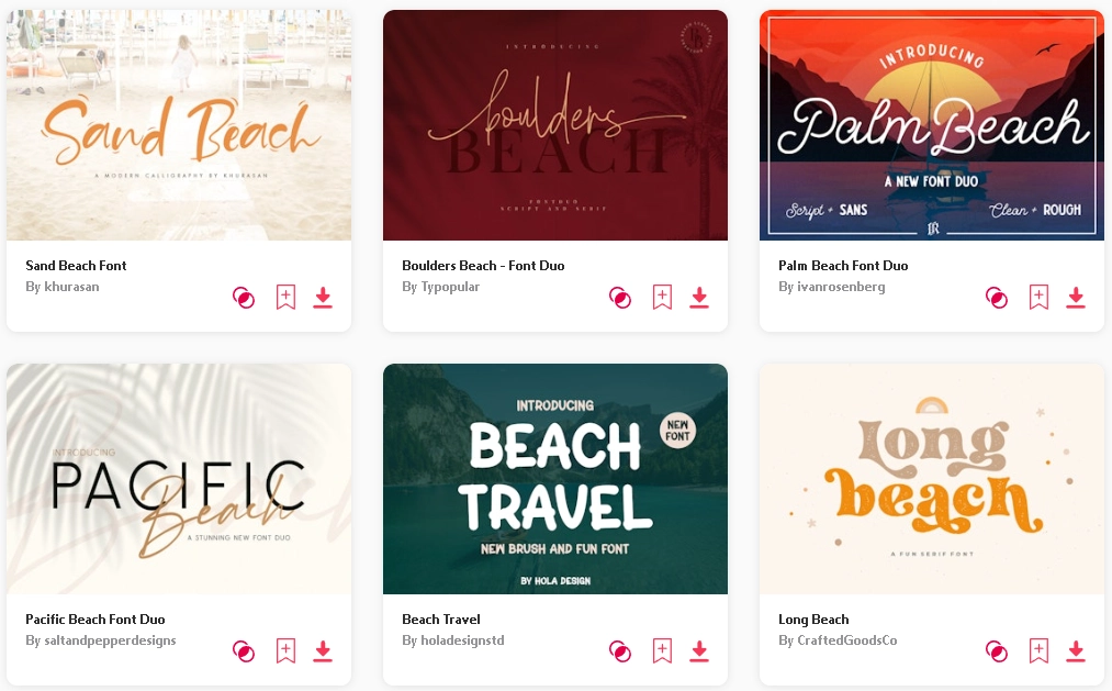 best beach fonts envato elements website