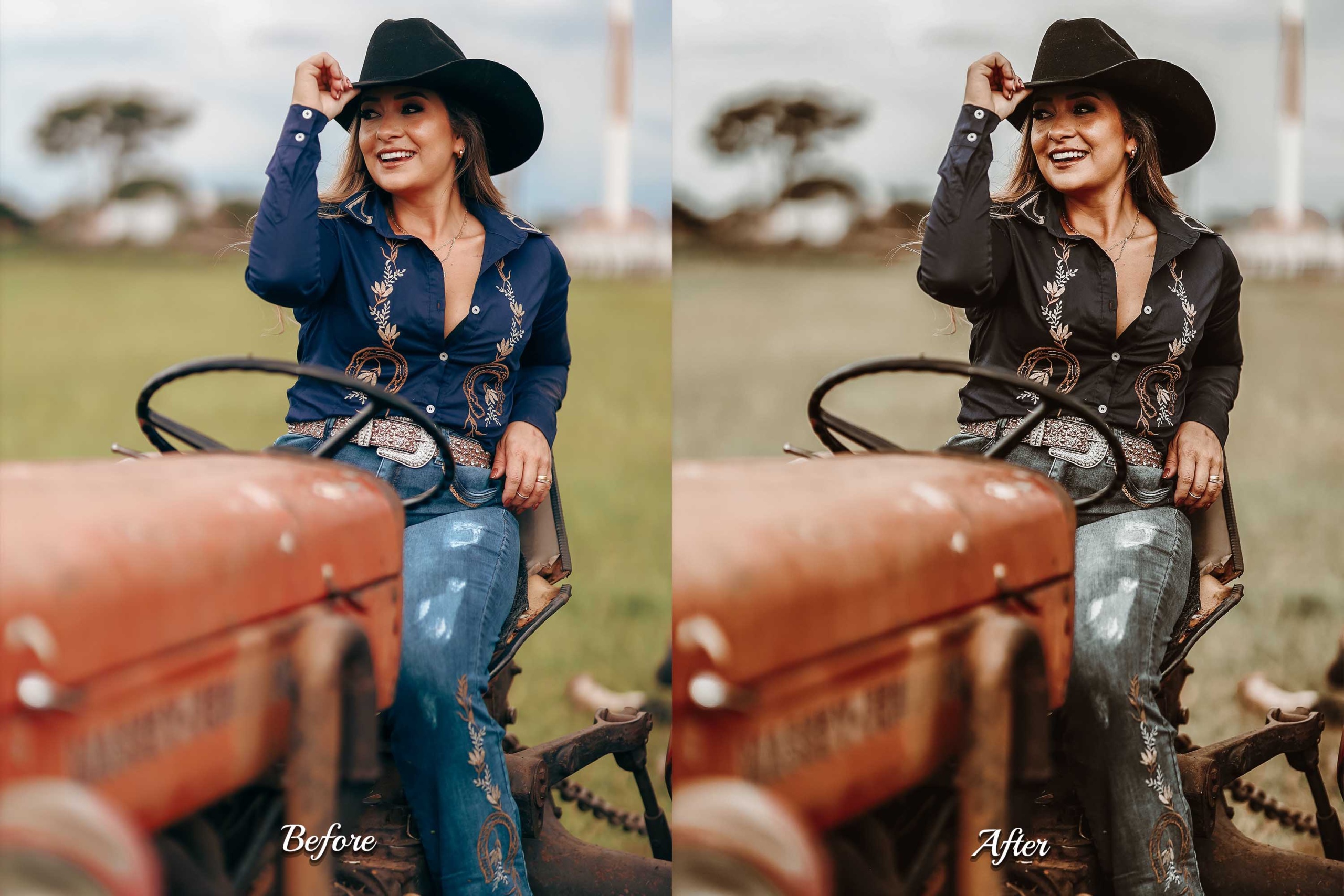 With this versatile Wild West Lightroom Presets bundle, achieve a range of vintage, warm, and bold looks for your vintage-inspired, cowboy, and outdoor photography.