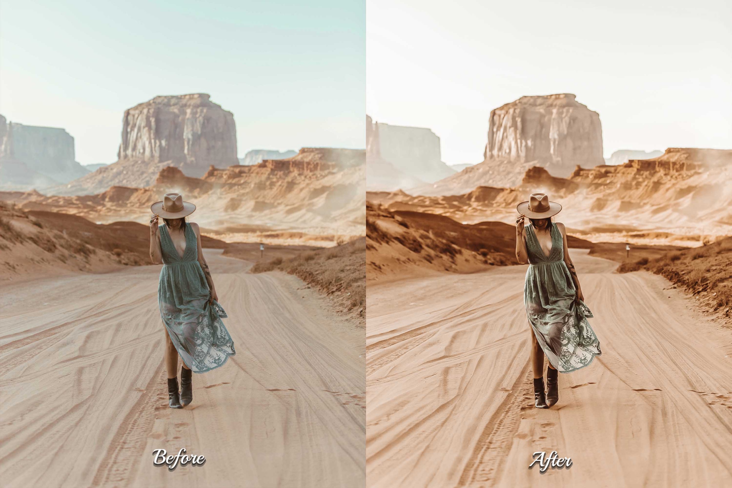 Enhance your Western, lifestyle, and nature-focused photos with this Lightroom Presets collection, featuring 30 desktop and 30 mobile options for a classic, moody, and vibrant finish.