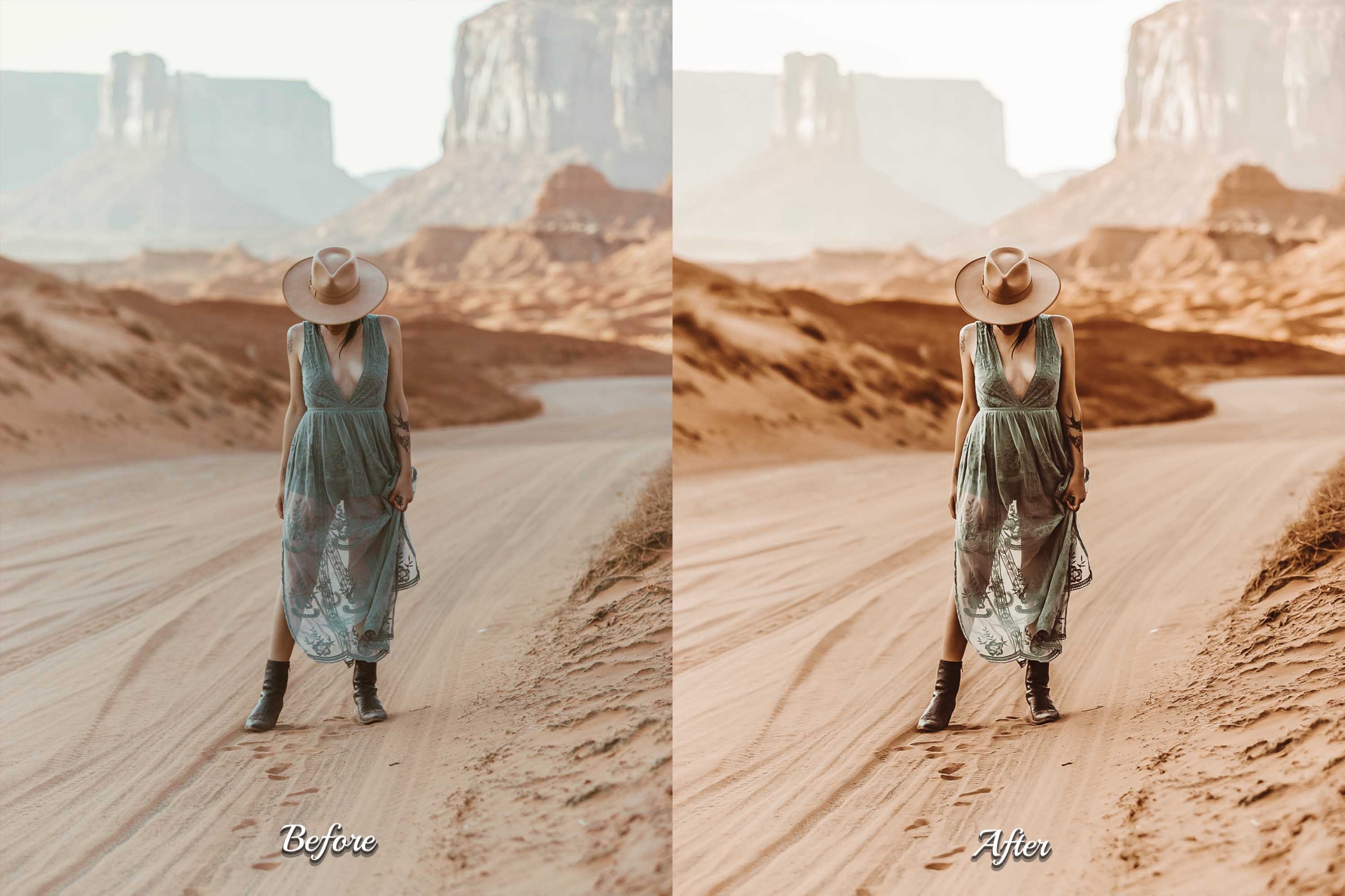 Moody, atmospheric Photoshop effects that transport your images to the windswept prairies and sun-dappled canyons of the Wild West.