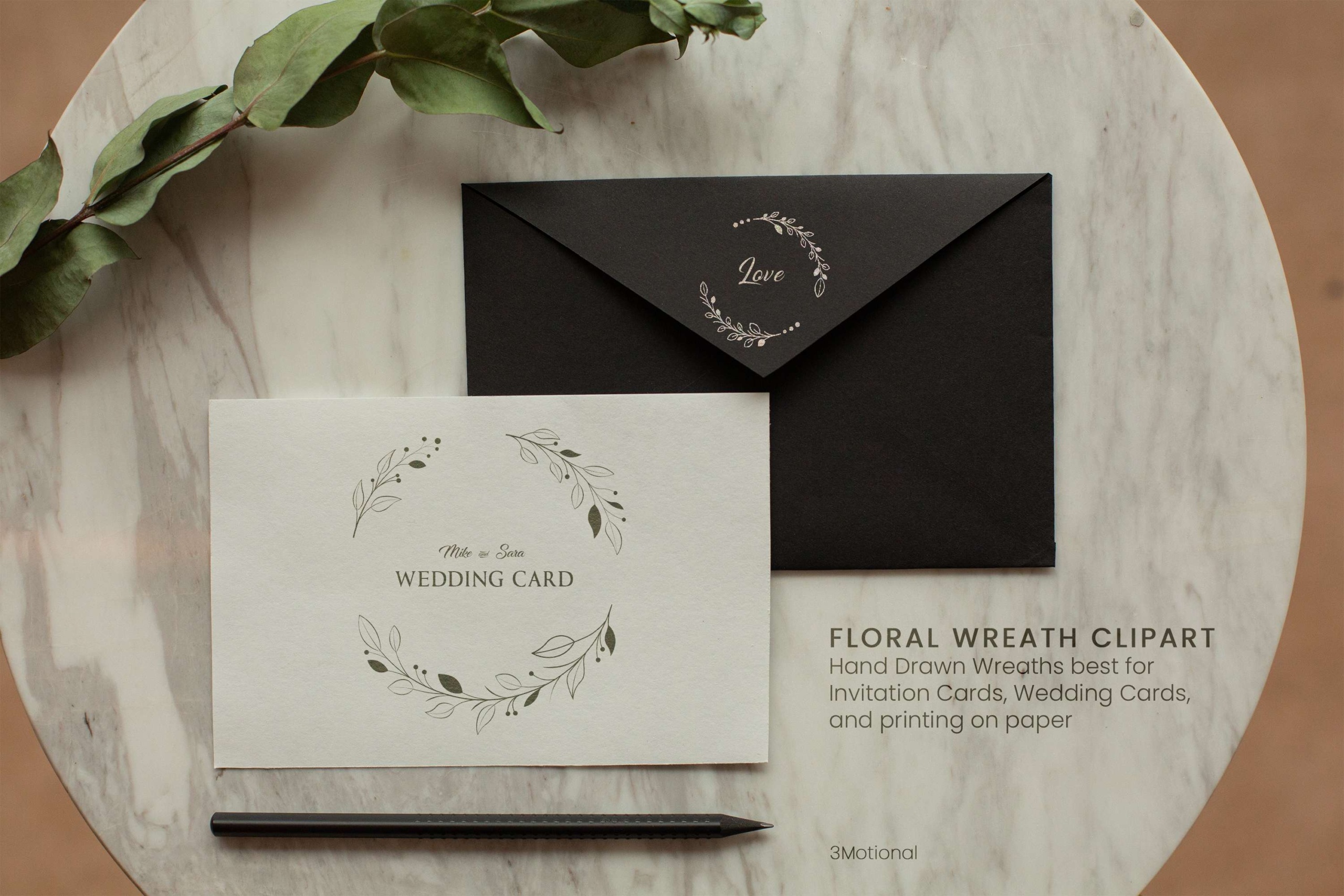 Charming Wedding Invitation Art: Capture the romance of weddings with this charming wreath. Incorporate it into wedding invitations, save-the-date cards, or bridal shower materials.