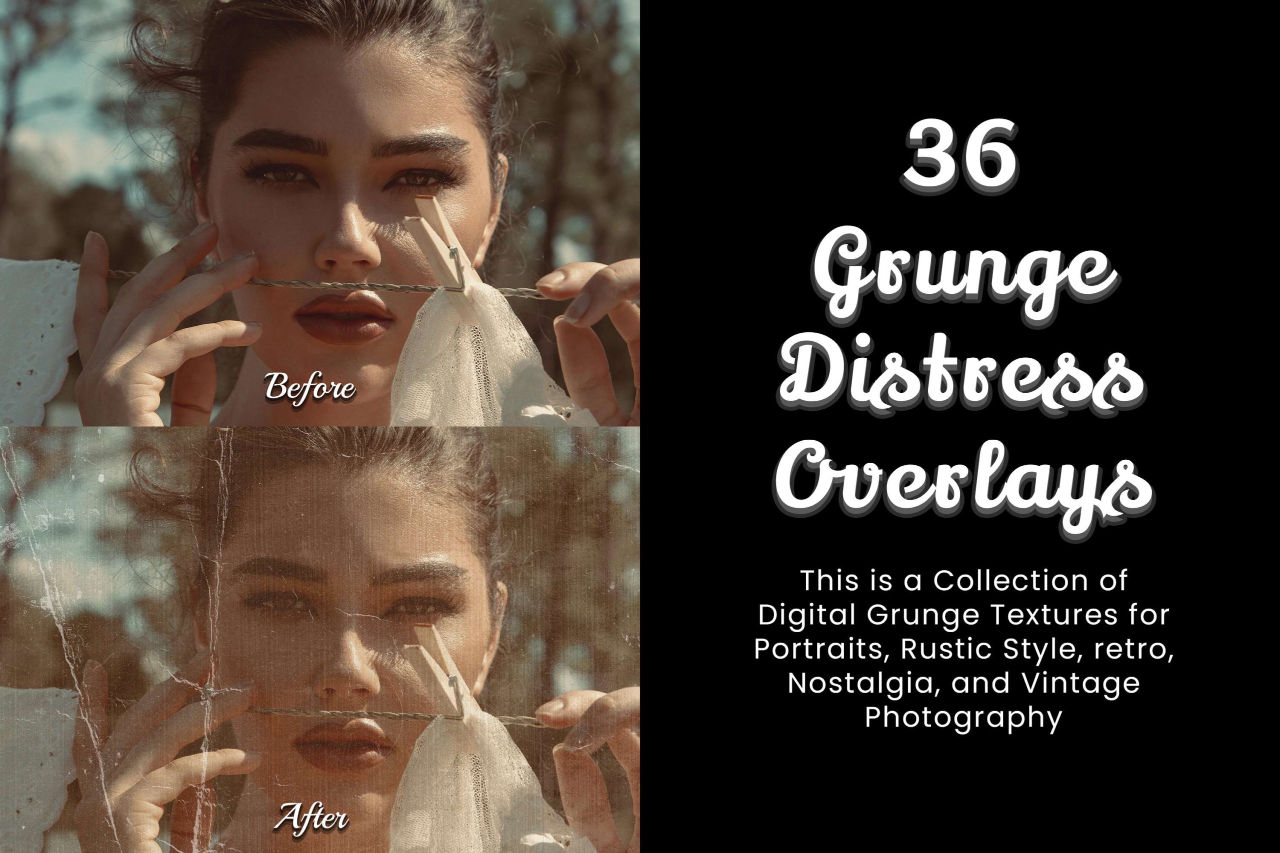 These retro patterns overlay your photos, creating captivating fine art compositions. Think of abstract shapes, lines, and textures that add intrigue and uniqueness.