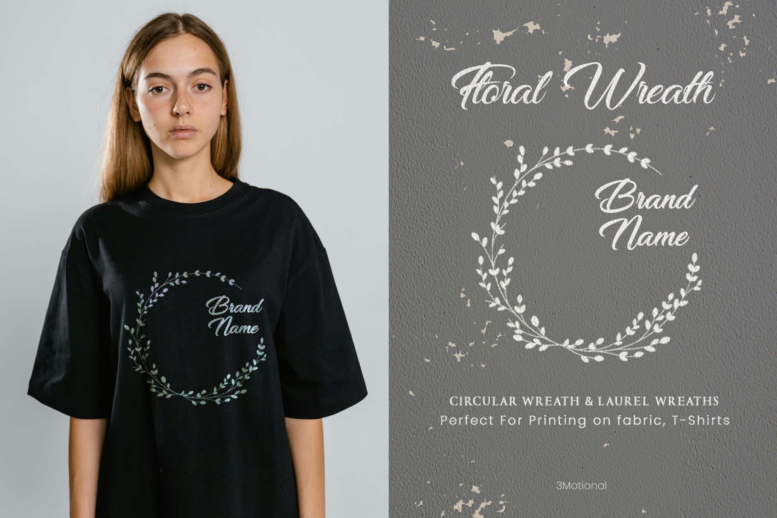 Social Media Floral Graphics: Create eye-catching social media posts using these floral wreaths. They're perfect for Instagram stories, Pinterest pins, or Facebook cover photos.