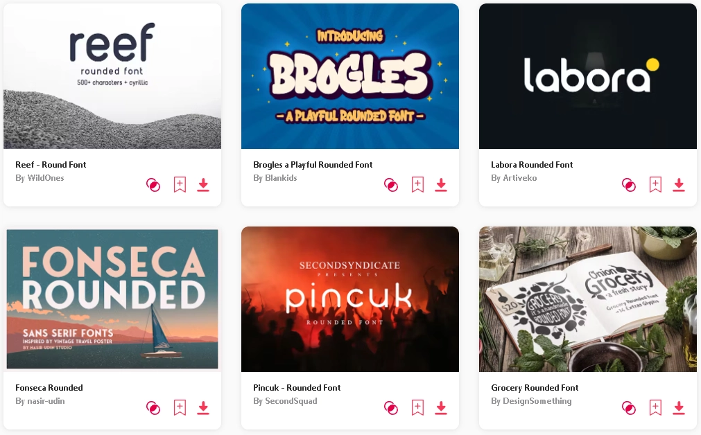 Best rounded fonts envato elements website