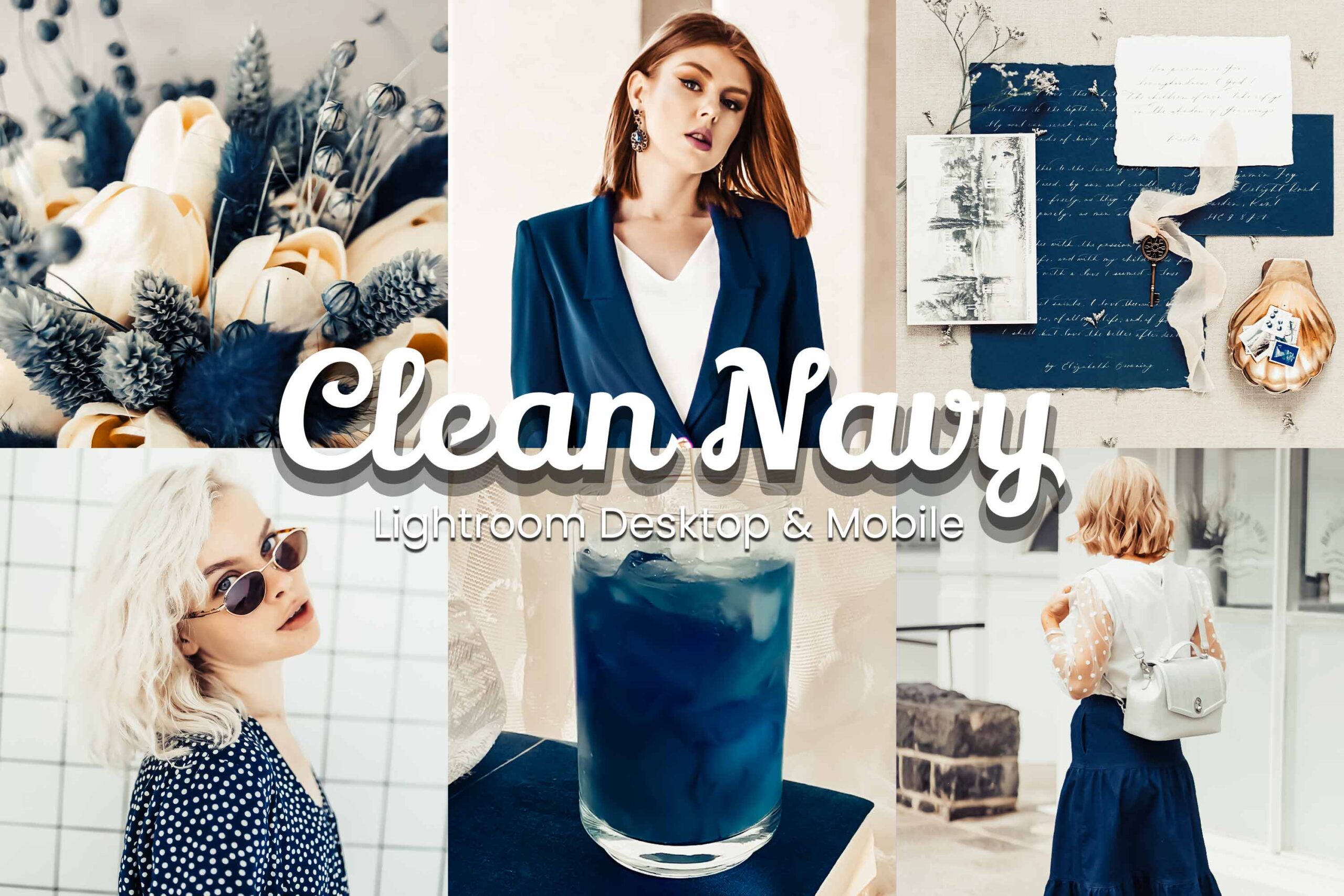 Minimal Blue Lightroom Presets - Transform your photos with this collection of 60 presets designed to create a cohesive, aesthetic look across your portfolio.
