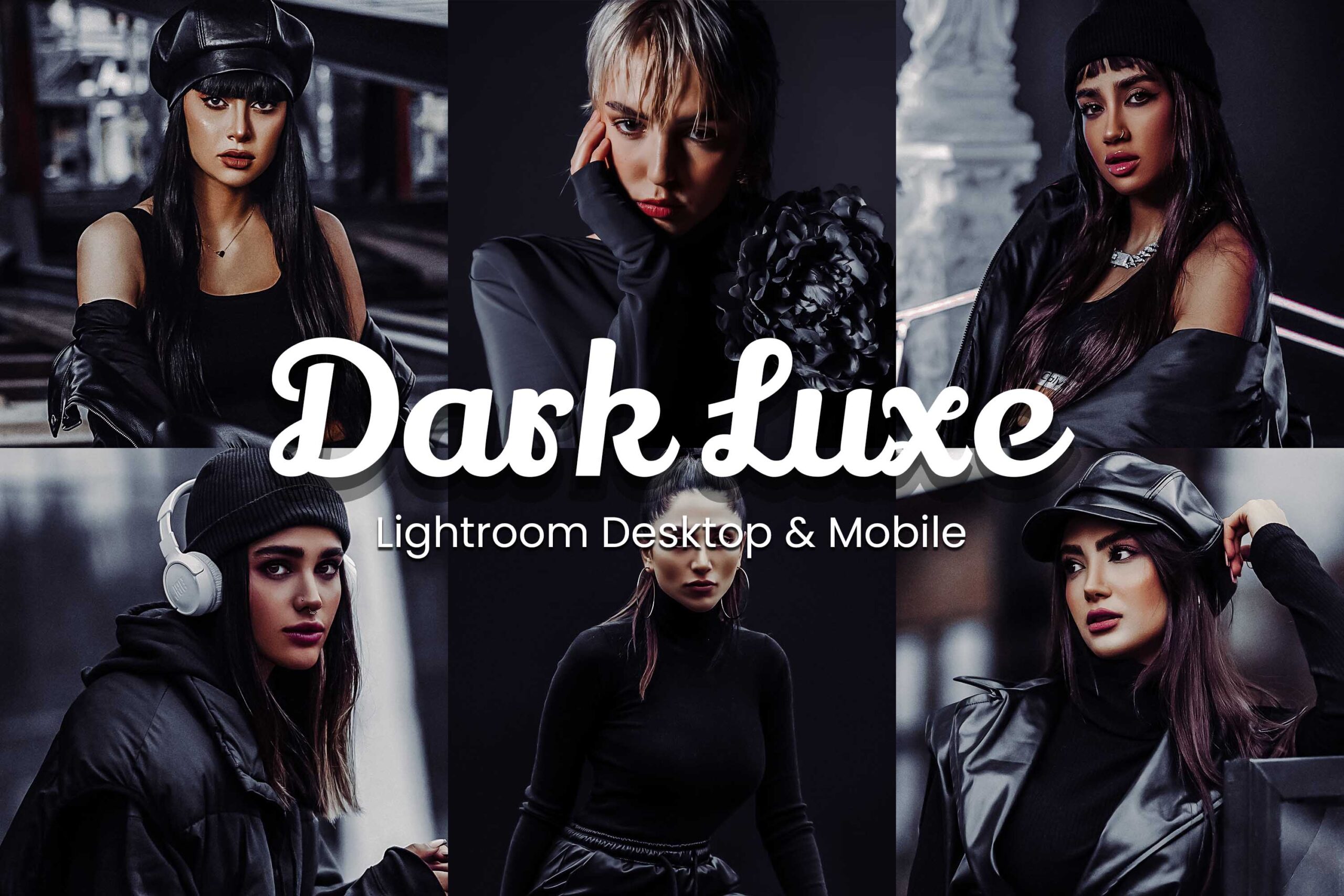 Transform photos with Dark Luxe Lightroom Presets for dramatic, moody, and luxurious vibes.