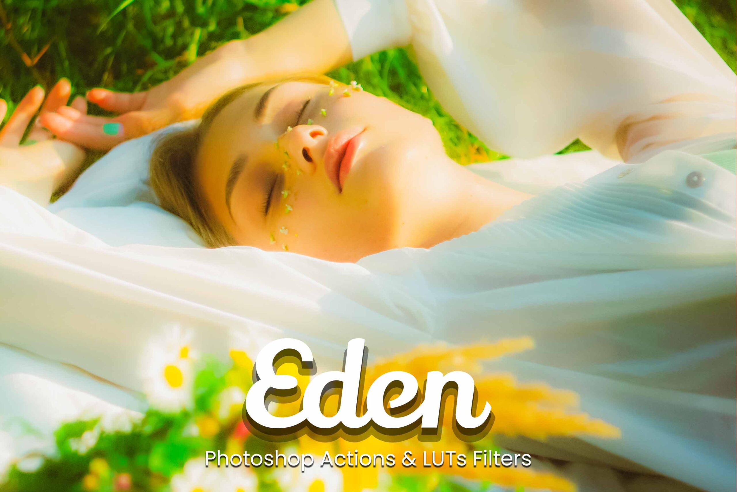 Sun-drenched forest path edited with a warm, inviting tone. Enhance outdoor photos with Eden Photoshop Actions & LUTs.