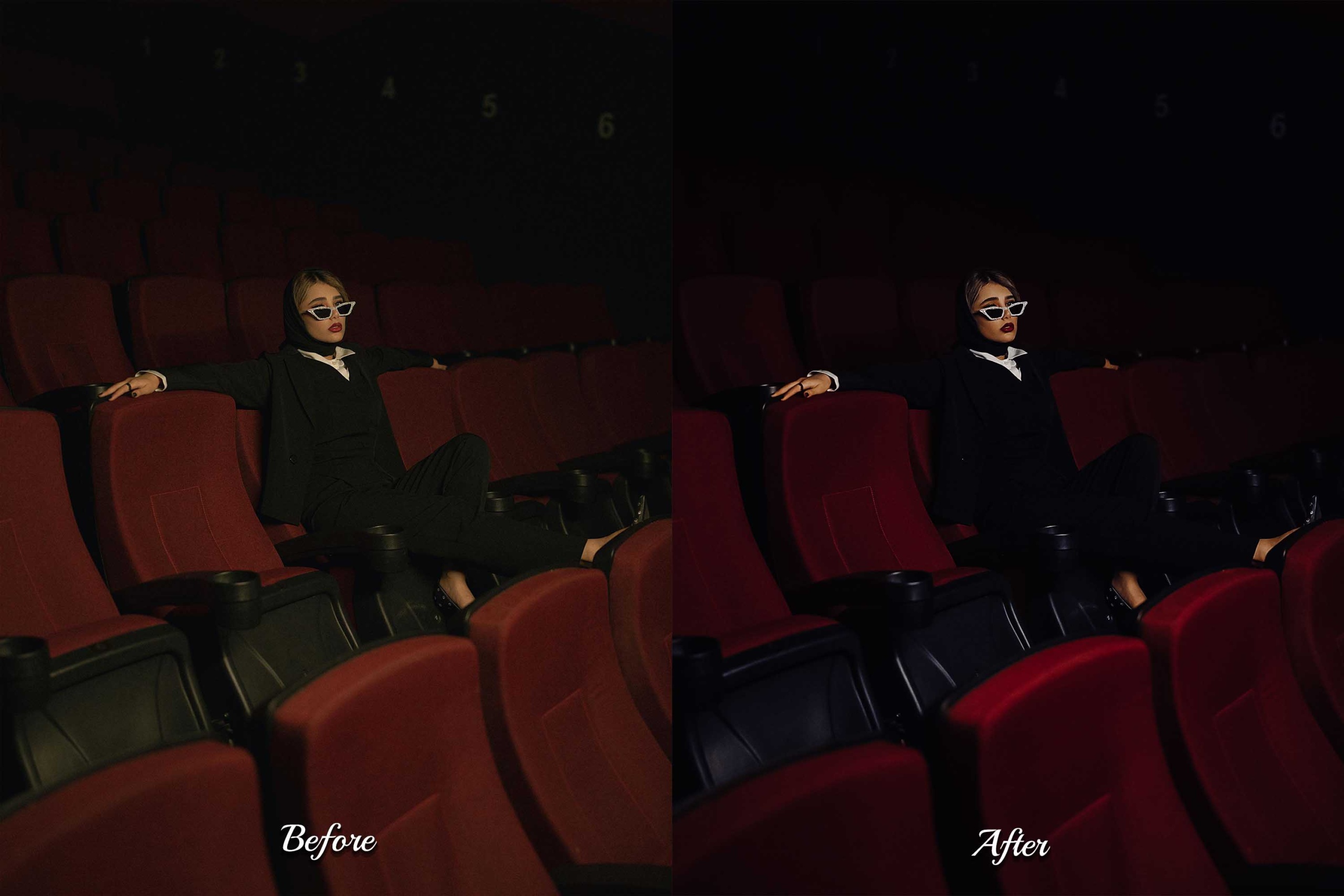 Enhance portraits and lifestyle shots with Dark Luxe Lightroom Presets for deep contrast.