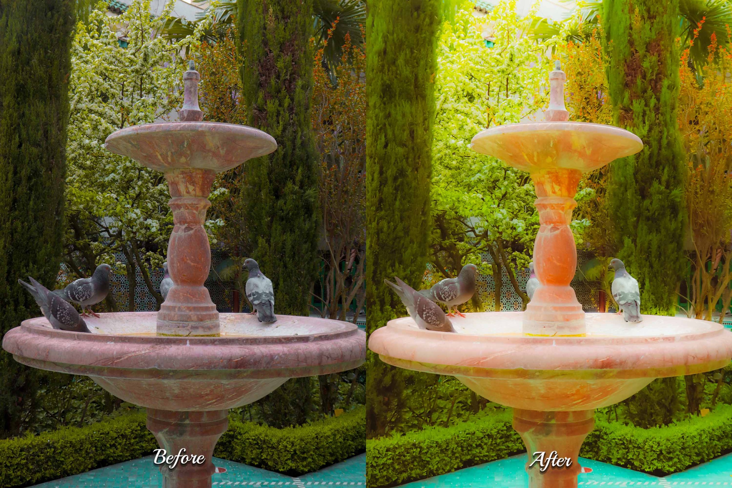 A smiling woman walks through a field of sunflowers, edited with a warm and inviting filter. Capture the beauty of summer with Eden Lightroom Presets.