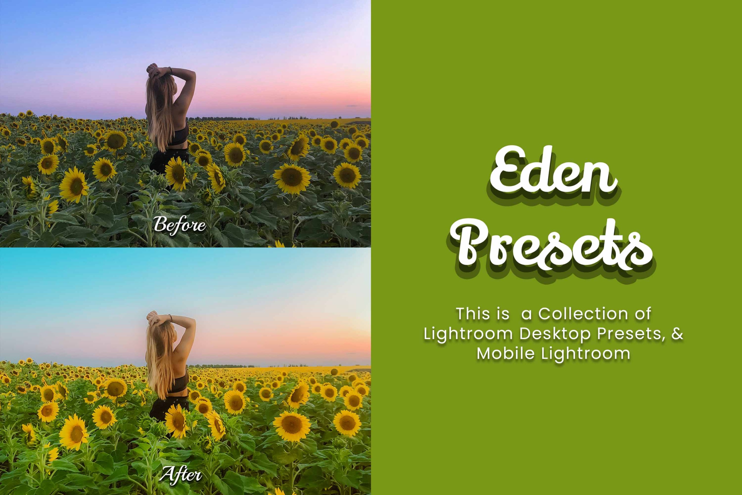 A picnic basket overflowing with fresh fruit and flowers, edited with a bright and cheerful preset. Add a touch of magic to your photos with Eden Presets.