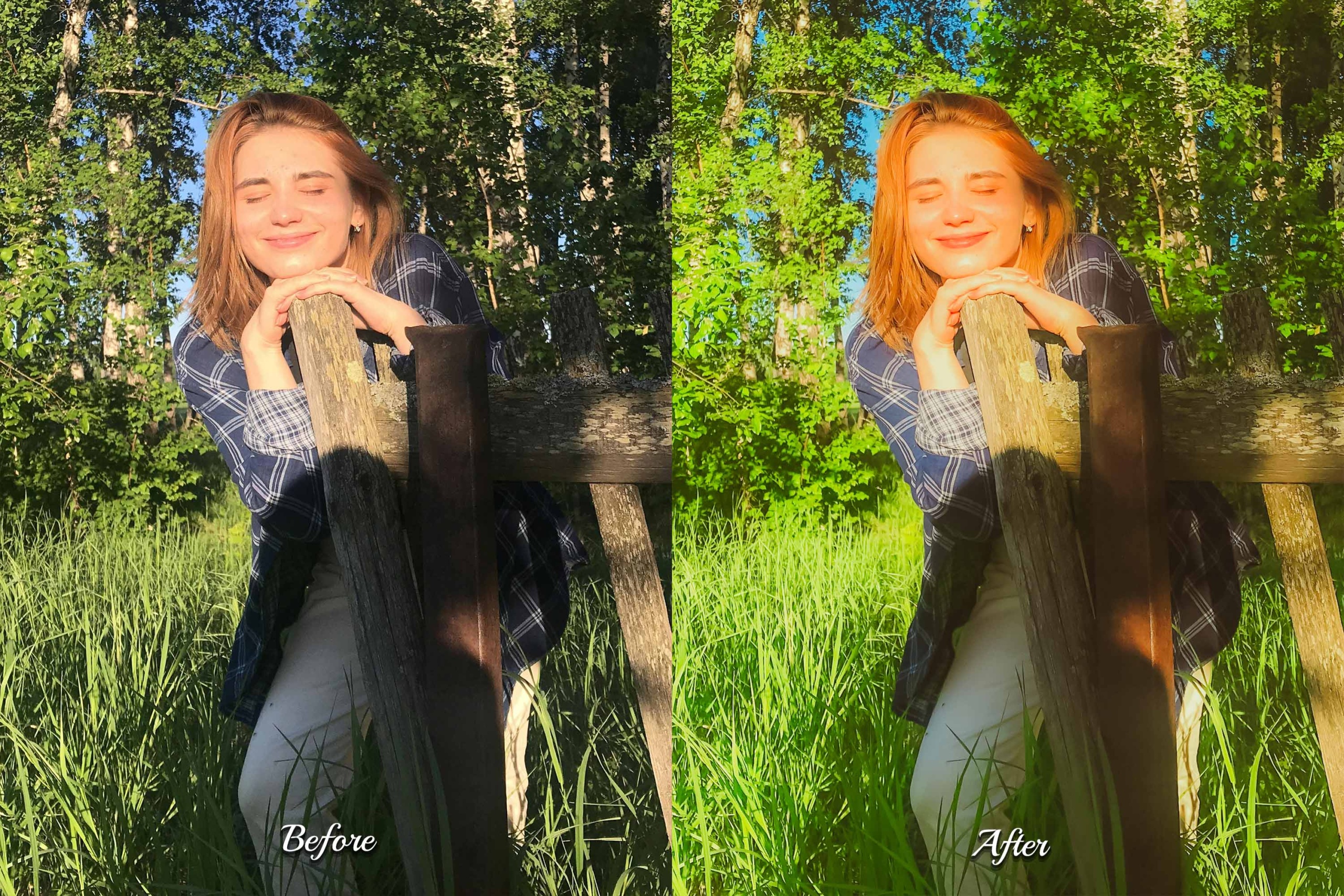 A mobile phone showcasing a photo edited with an Eden preset, ready for social media. Level up your Instagram feed with Eden Photoshop Presets.