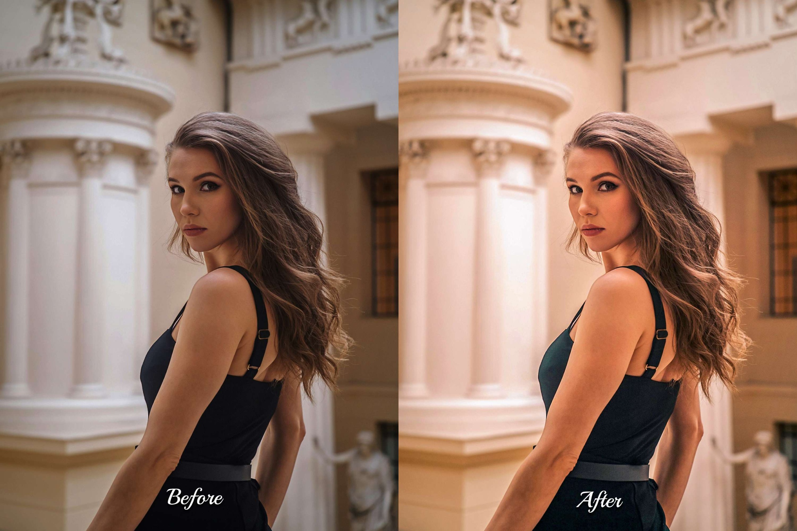 Coffee Charm Presets: 25 Photoshop Actions (ATN), 25 ACR Presets (XMP), and 2 PDF guides. Perfect for Street Style, Urban Style, Bloggers, Models, and Cafe Photography.