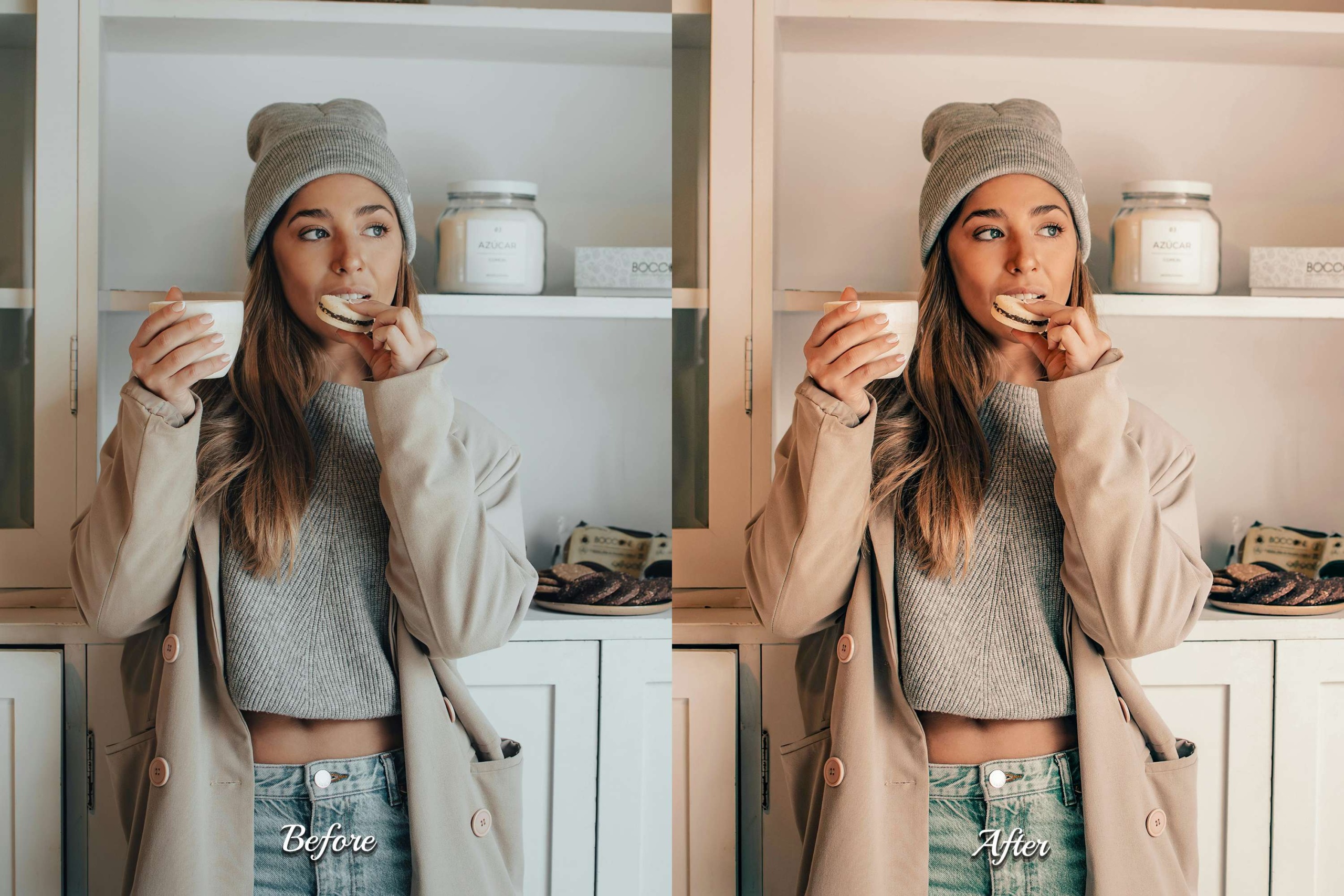 Elevate photos with Coffee Charm Presets! 25 Photoshop Actions (ATN), 25 ACR Presets (XMP), and 2 PDF guides. Ideal for Bloggers, Influencers, Fashion Portraits, and Cafe Photography.