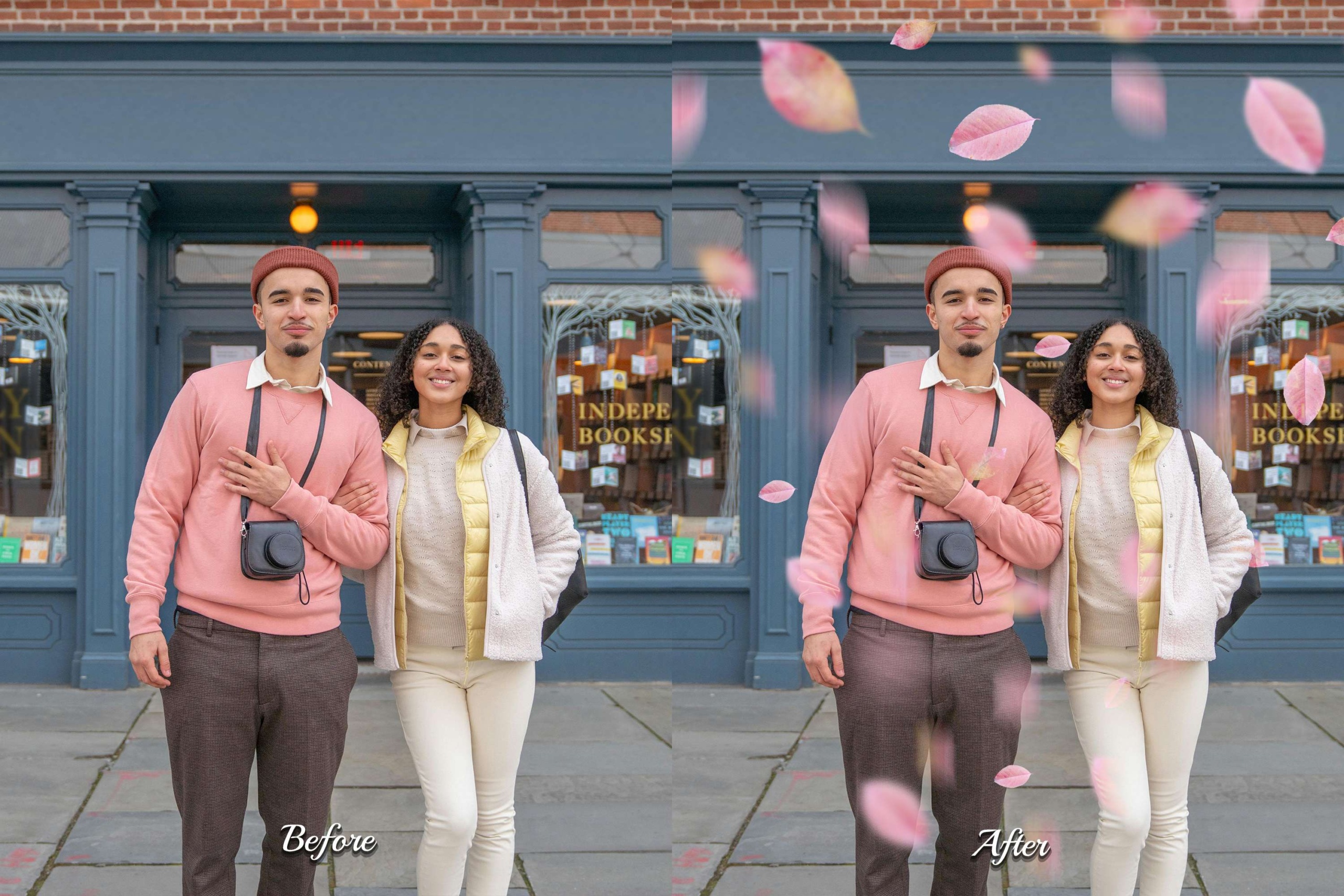 Transform ordinary scenes into captivating autumn art with 60 Golden Leaves Overlays.