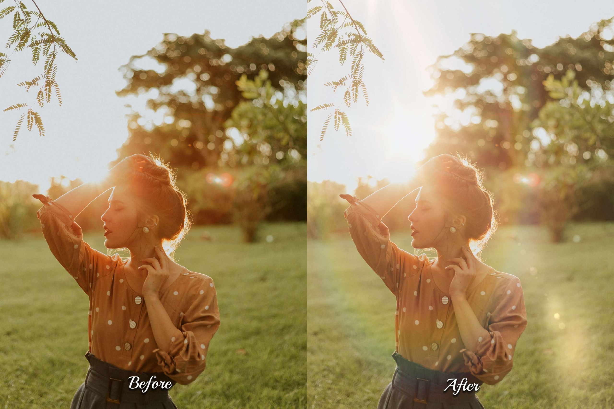 104 high-res JPG Sun Leak Overlays: Sun Halo Texture, Optical Flare, Natural Sunlight. Perfect for family and street style photography.