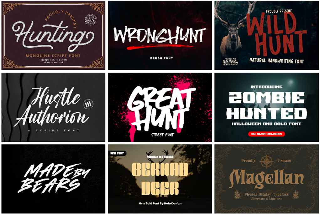 Best Hunting Fonts